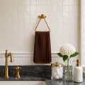 Solid Unlacquered Brass Towel Ring | Wall Mount Bathroom Decor