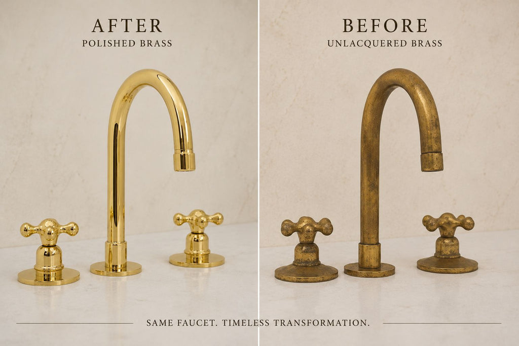 Solid Brass Three Holes Faucet with Lever Handle