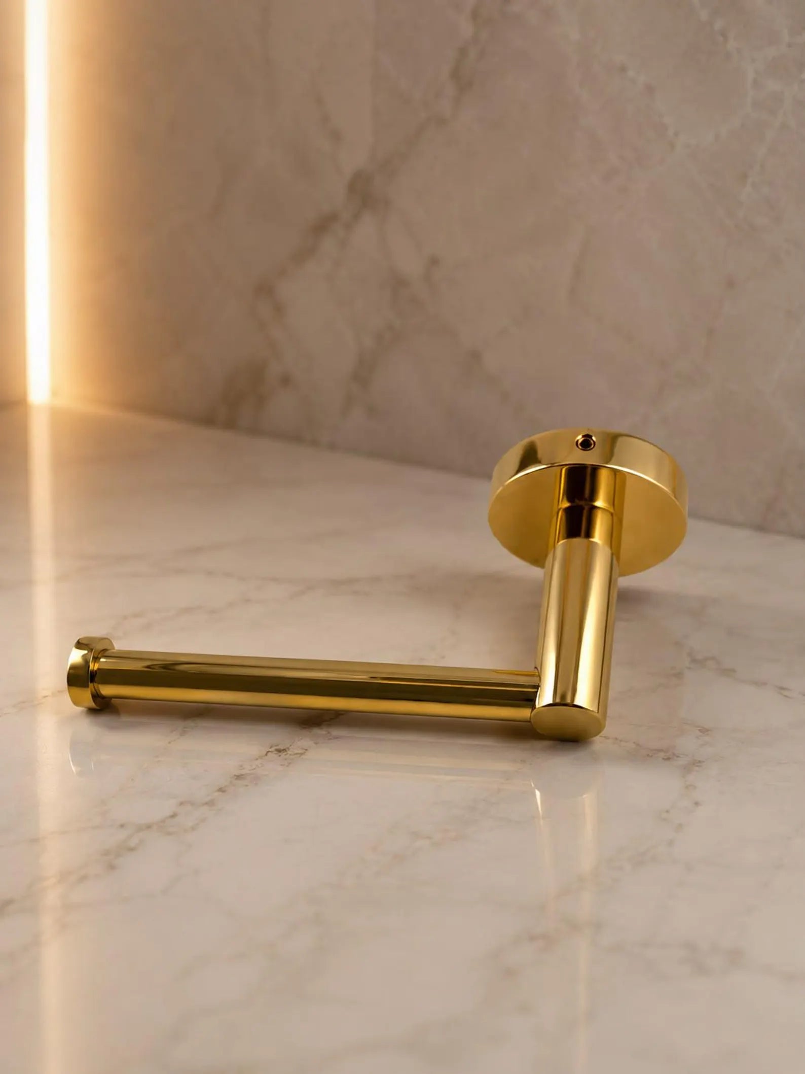 Unlacquered Solid Brass Toilet Paper Holder | Wall Mounted Bathroom Fixture